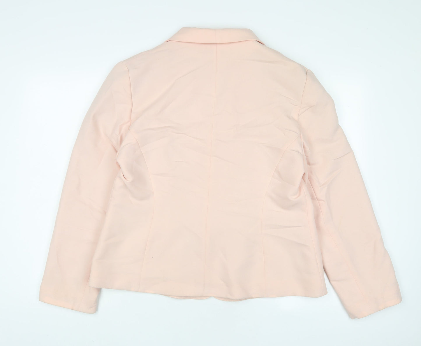 Debenhams Womens Pink Jacket Blazer Size 18 Button