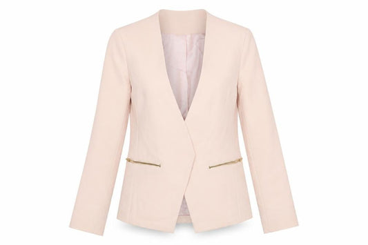 New Look Womens Pink Jacket Size 10 - Open