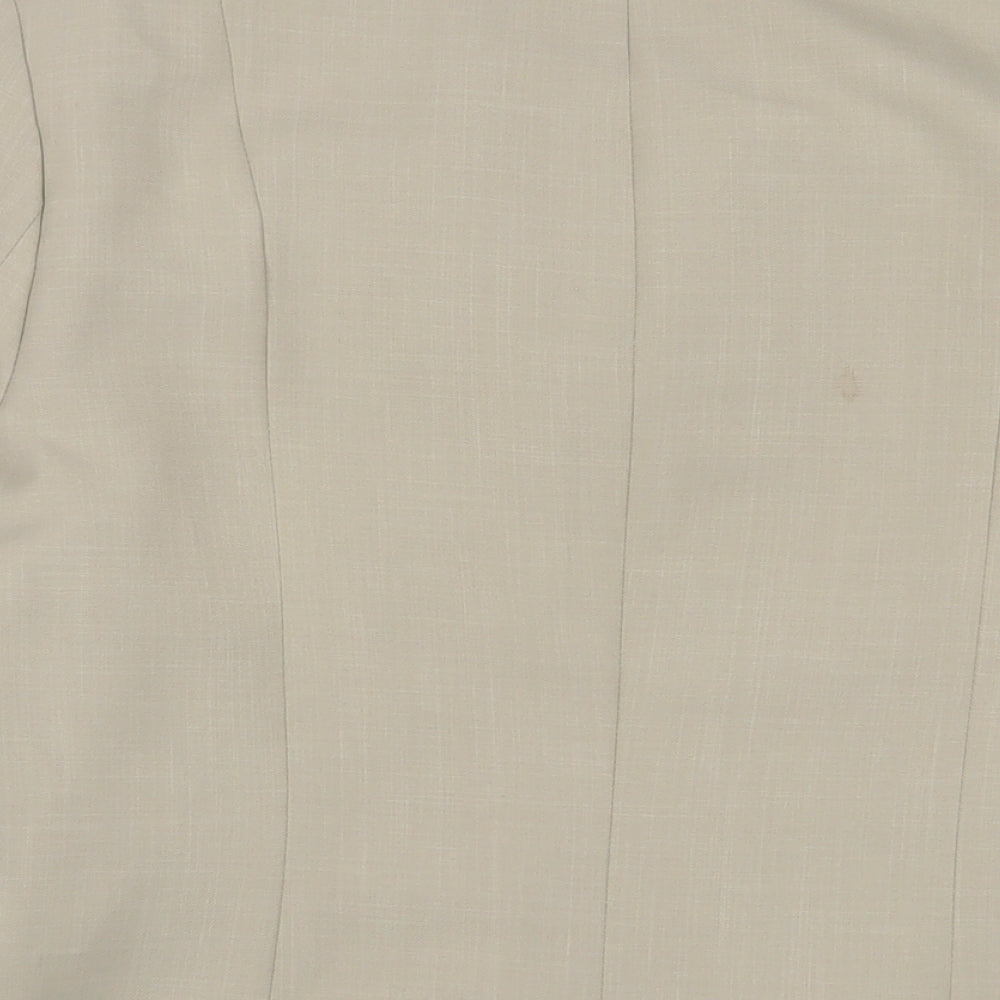 Bonmarché Womens Beige Jacket Blazer Size 14 Button