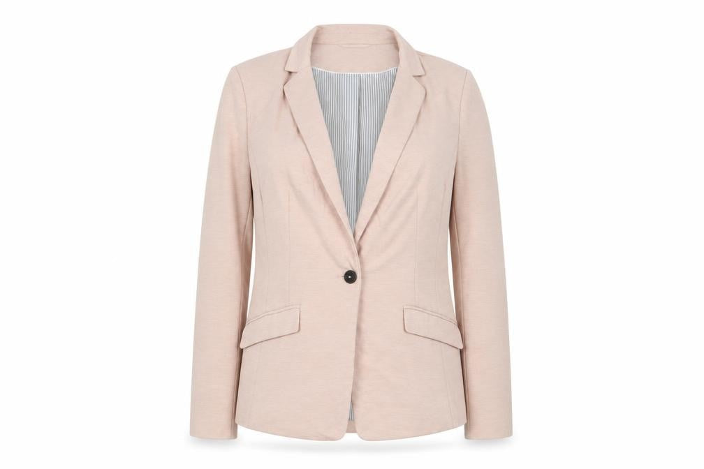 H&M Womens Pink Jacket Blazer Size 10 Button