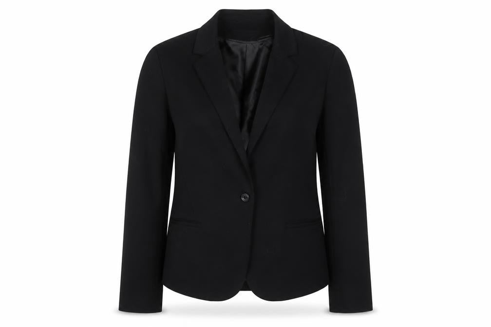 New Look Womens Black Jacket Blazer Size 18 Button