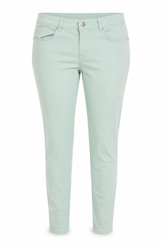 Gok Wan Womens Green Cotton Skinny Jeans Size 12 L27 in Regular Zip
