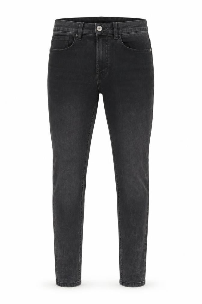 Next Mens Grey Cotton Skinny Jeans Size 30 in L33 in Regular Zip