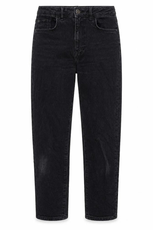 George Womens Black Cotton Blend Straight Jeans Size 10 L25.5 in Regular Tie