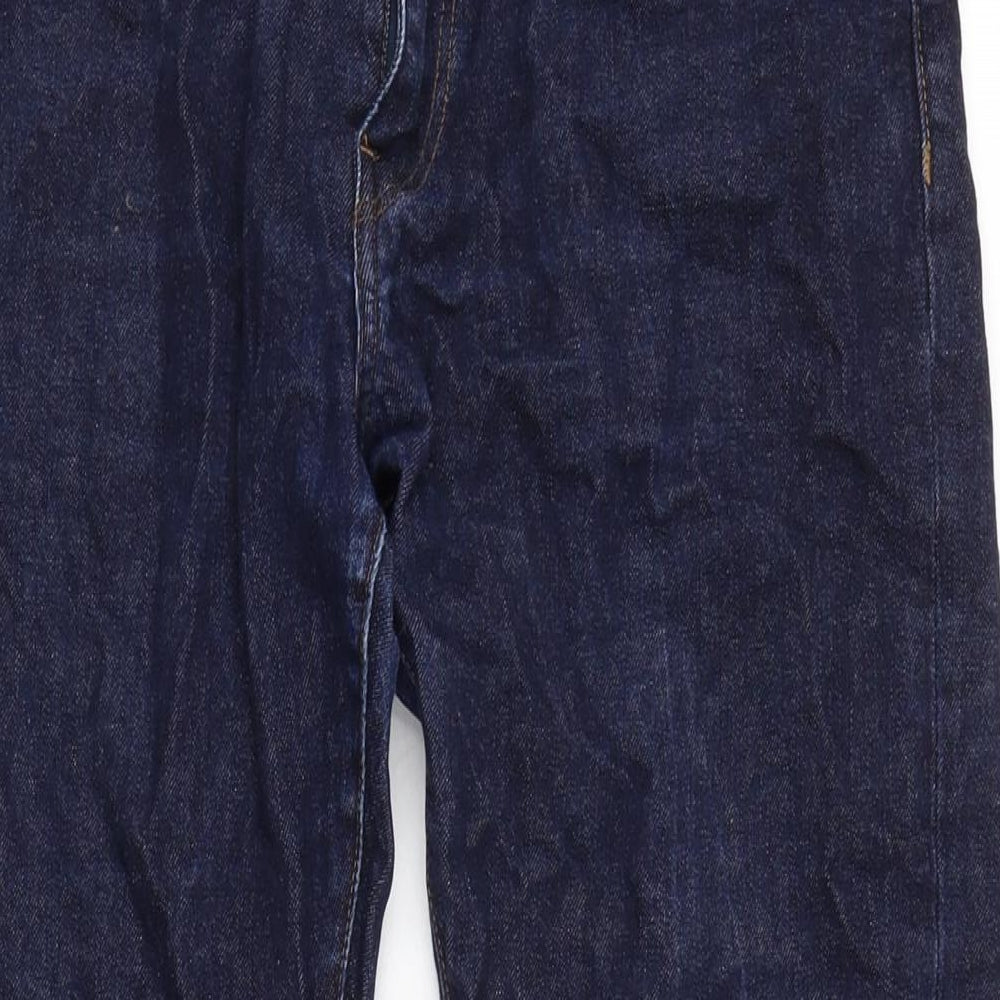 Tifossi Mens Blue Cotton Blend Straight Jeans Size 32 in L28 in Regular Zip