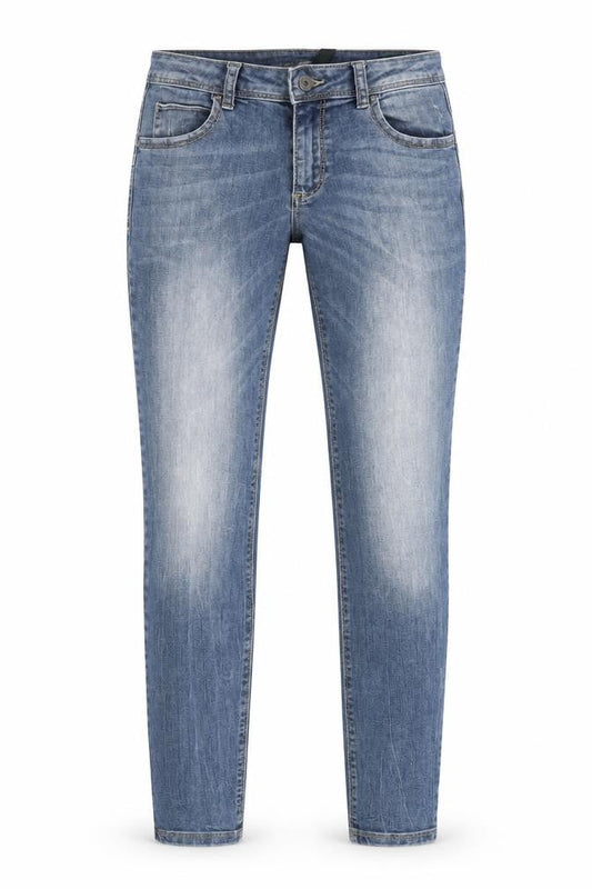 United Colors of Benetton Womens Blue Cotton Blend Skinny Jeans Size 23 in L28 in Regular Zip