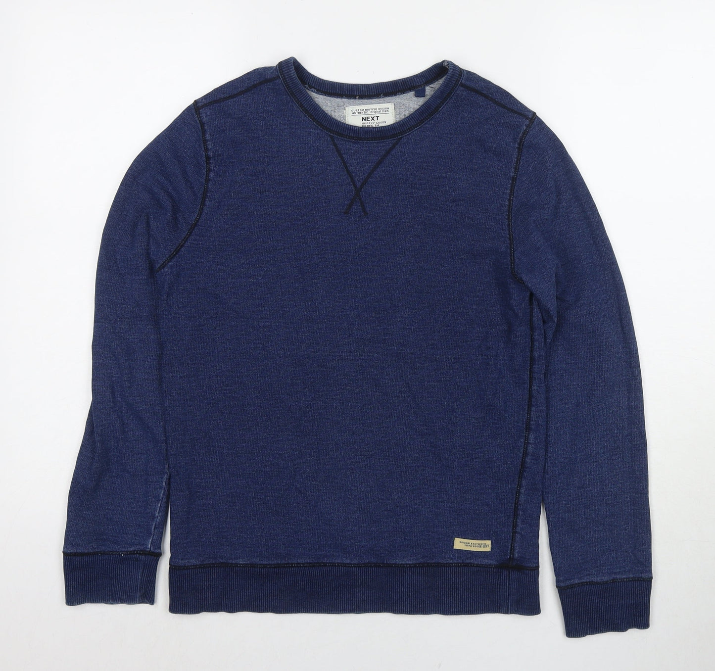 NEXT Boys Blue Cotton Pullover Sweatshirt Size 13 Years Pullover