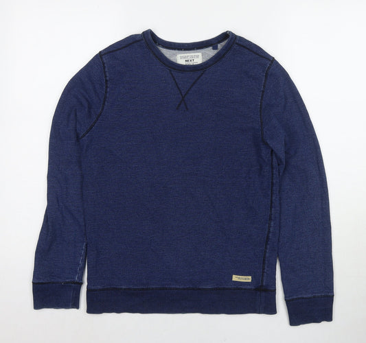 NEXT Boys Blue Cotton Pullover Sweatshirt Size 13 Years Pullover