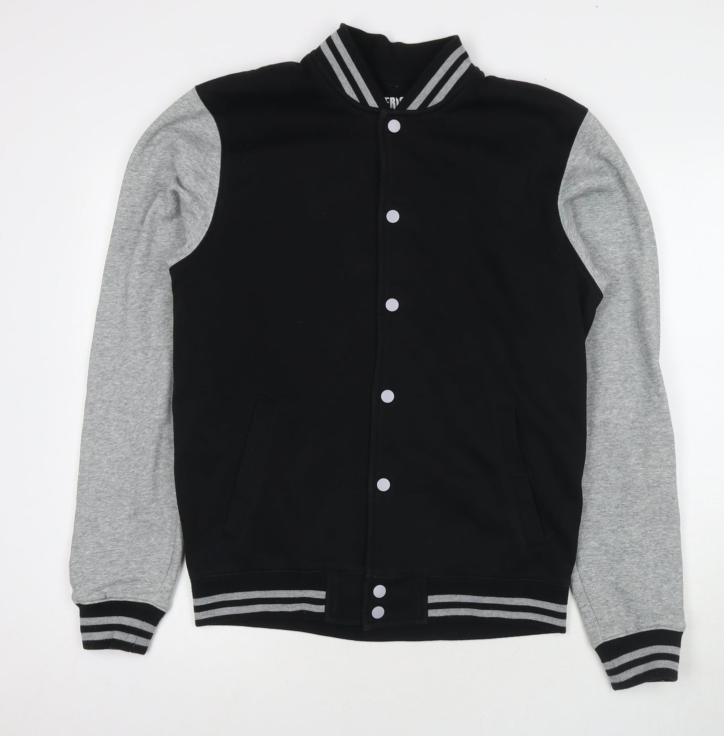Impericon Mens Black Varsity Jacket Jacket Size M Snap