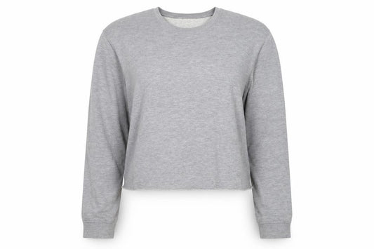 Miss Selfridge Womens Grey Polyester Pullover Sweatshirt Size 14 Pullover