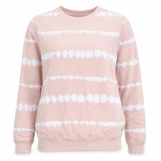 Marks and Spencer Womens Pink Geometric Cotton Pullover Sweatshirt Size XS Pullover