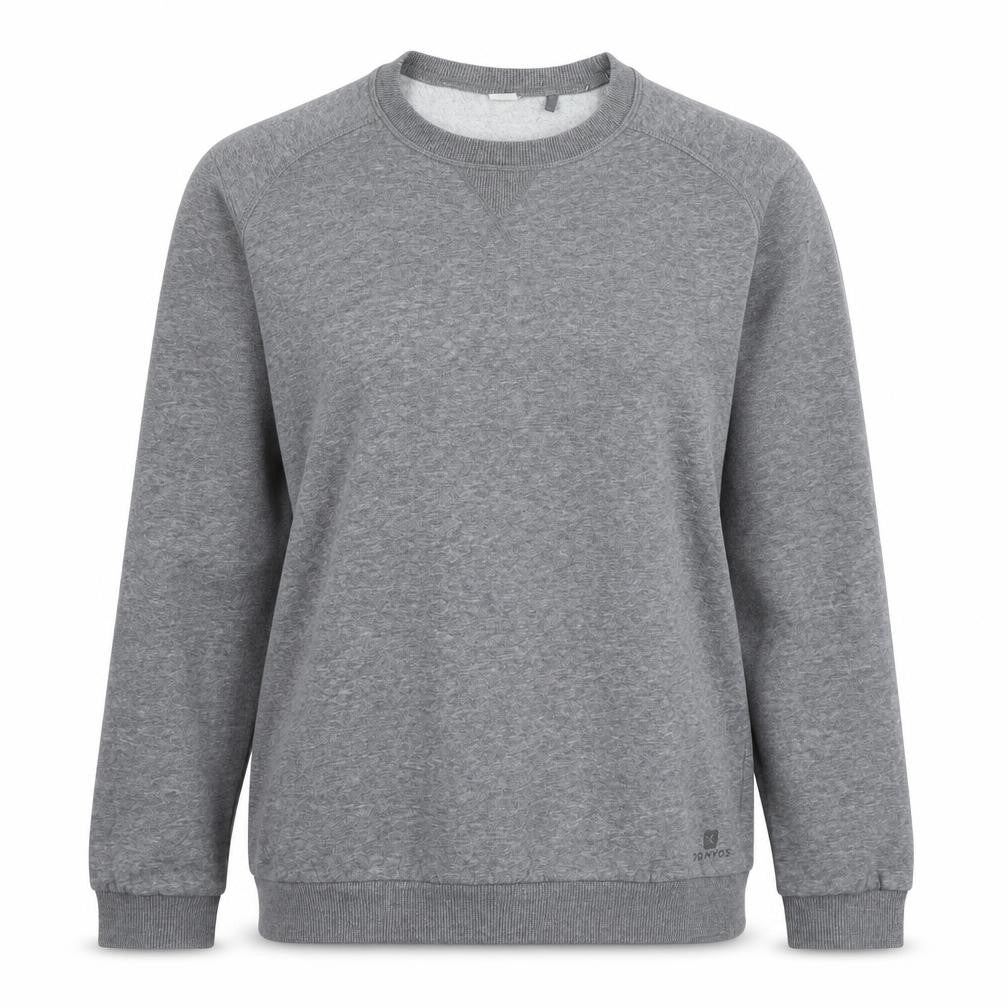 Domyos Womens Grey Polyester Pullover Sweatshirt Size M Pullover