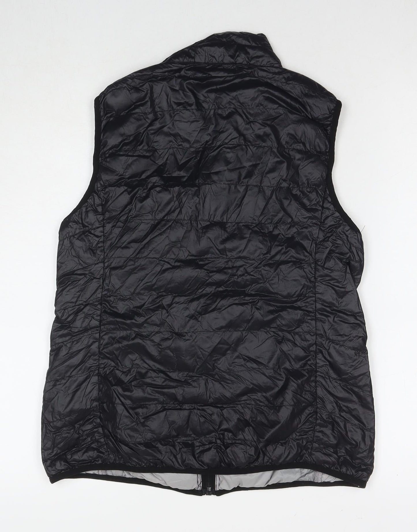 Bossini Womens Black Gilet Waistcoat Size XL Zip