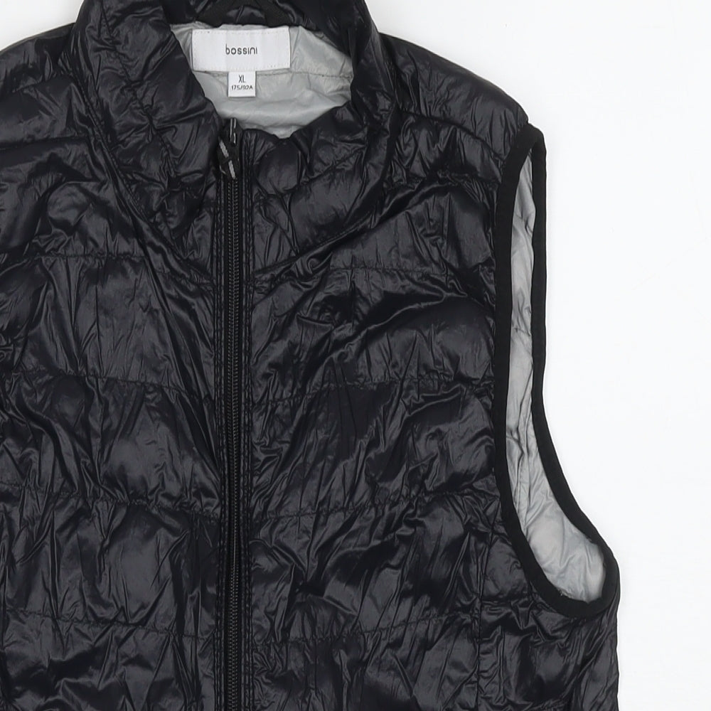 Bossini Womens Black Gilet Waistcoat Size XL Zip