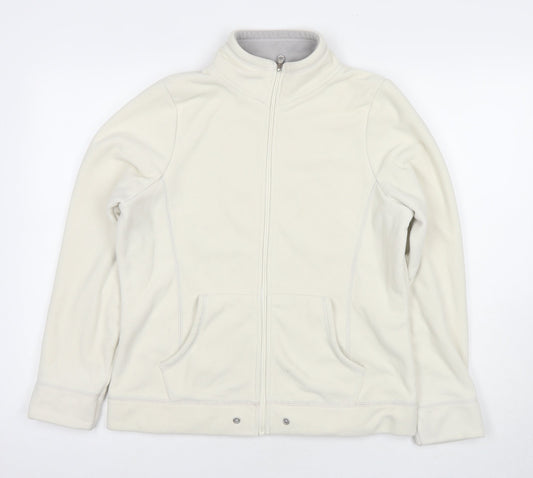 BHS Womens White Jacket Size 12 Zip