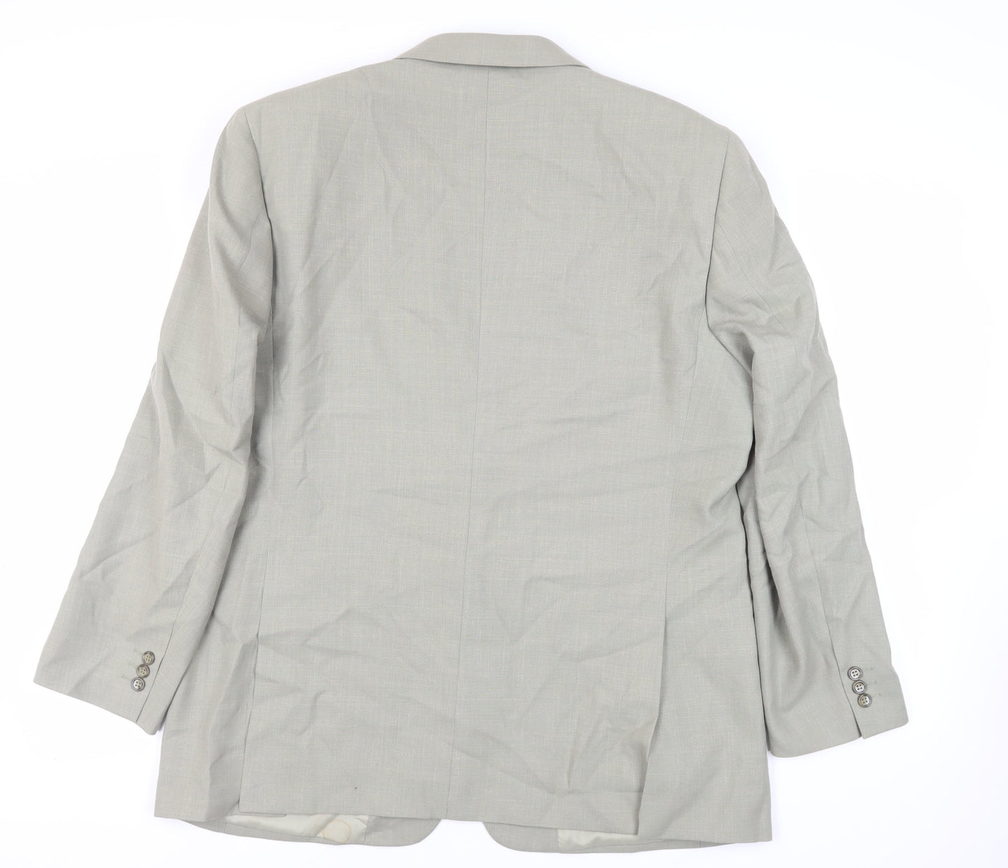 Brook Taverner Mens Green Polyester Jacket Suit Jacket Size 44 Regular