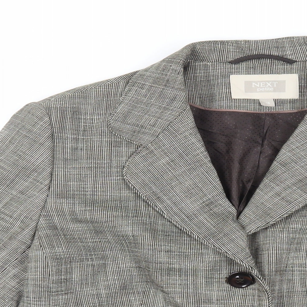 NEXT Womens Grey Jacket Blazer Size 16 Button