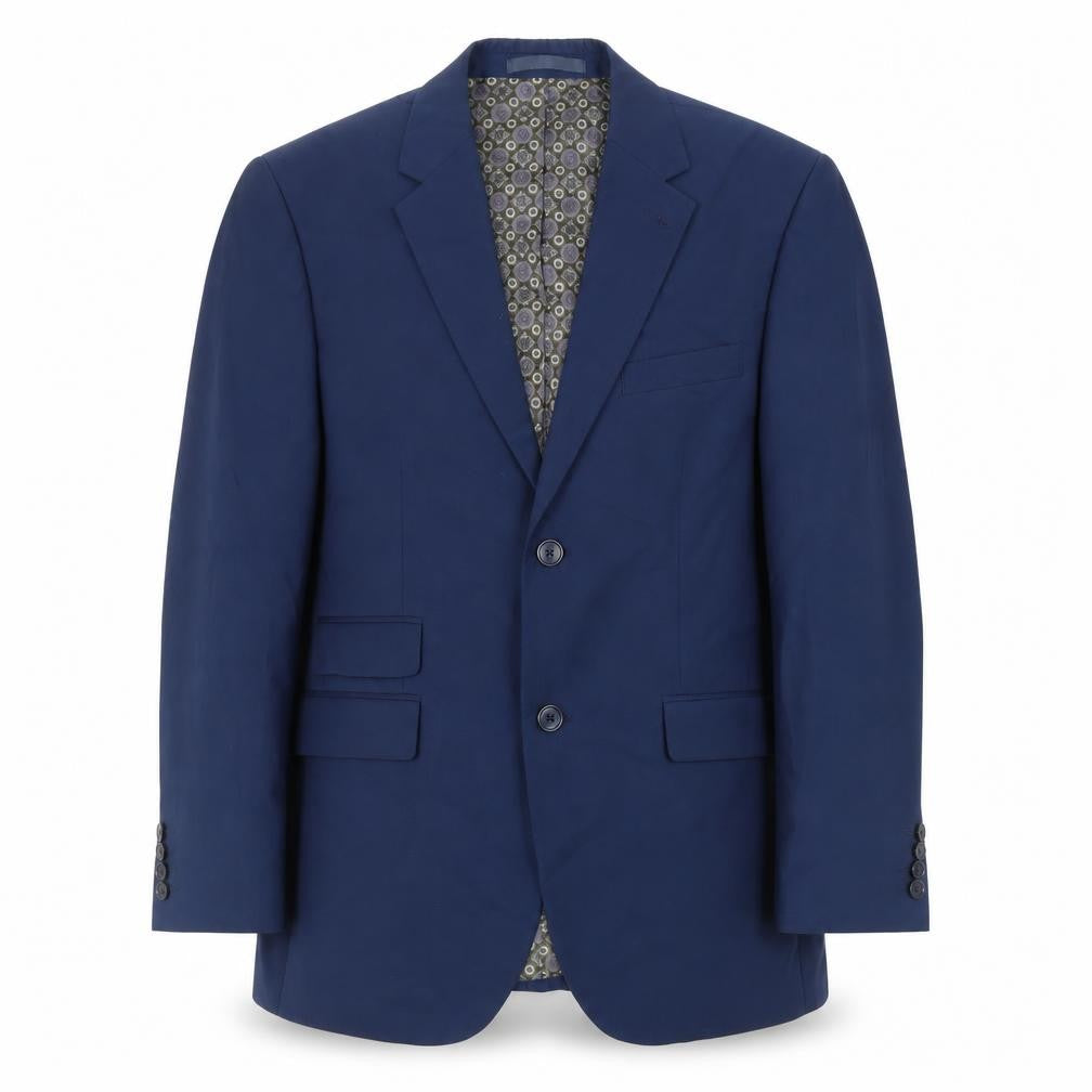 Greenwoods Mens Blue Polyester Jacket Suit Jacket Size 38 Regular