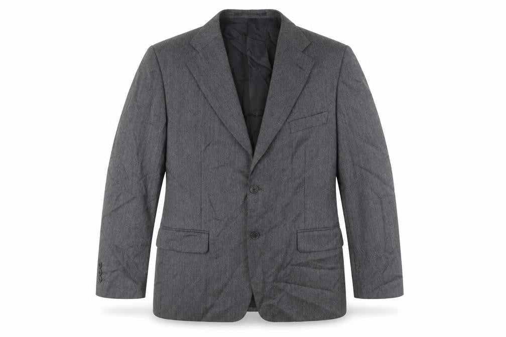 St Michael Mens Grey Wool Jacket Suit Jacket Size 42 Regular - Vintage