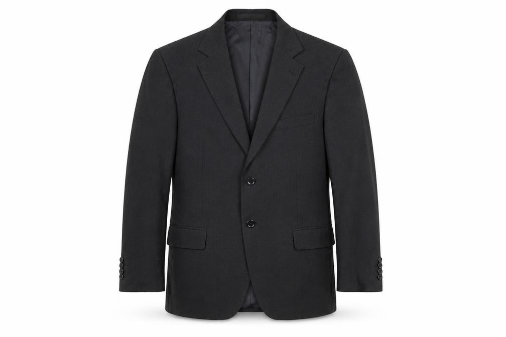 Marks & Spencer Mens Black Polyester Jacket Suit Jacket Size 40 Regular