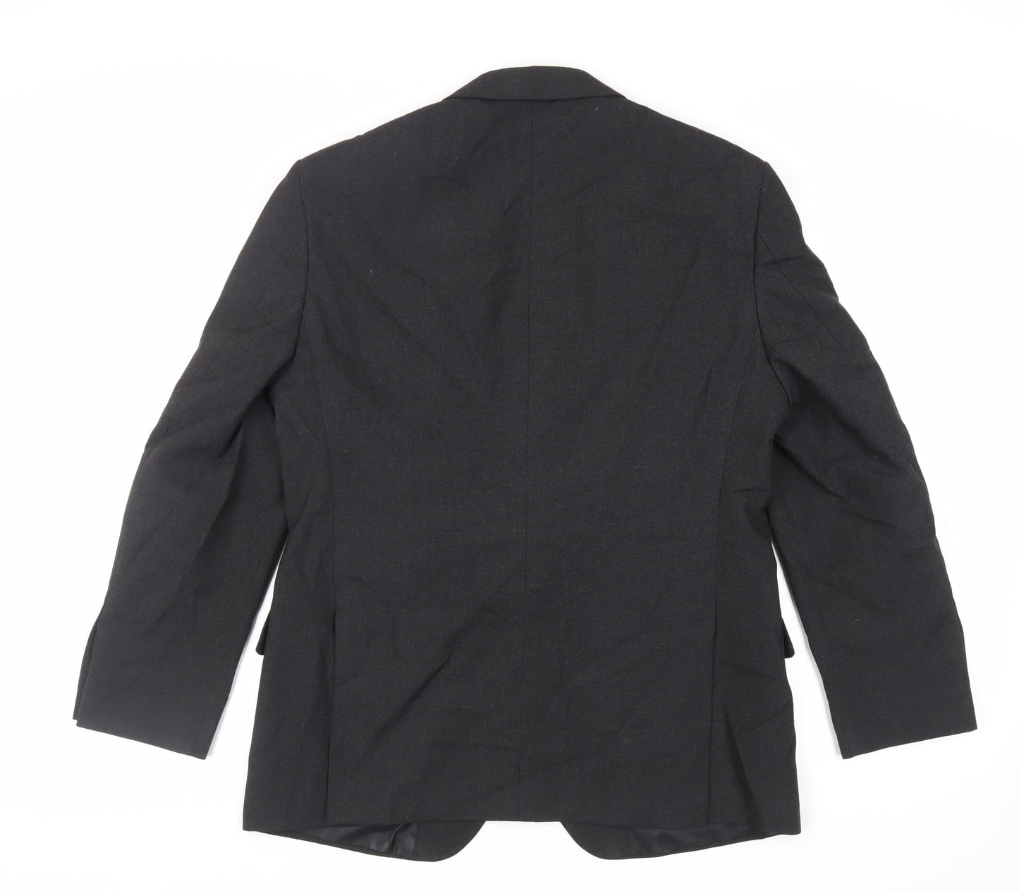 Marks and Spencer Mens Black Polyester Jacket Suit Jacket Size 40 Regular