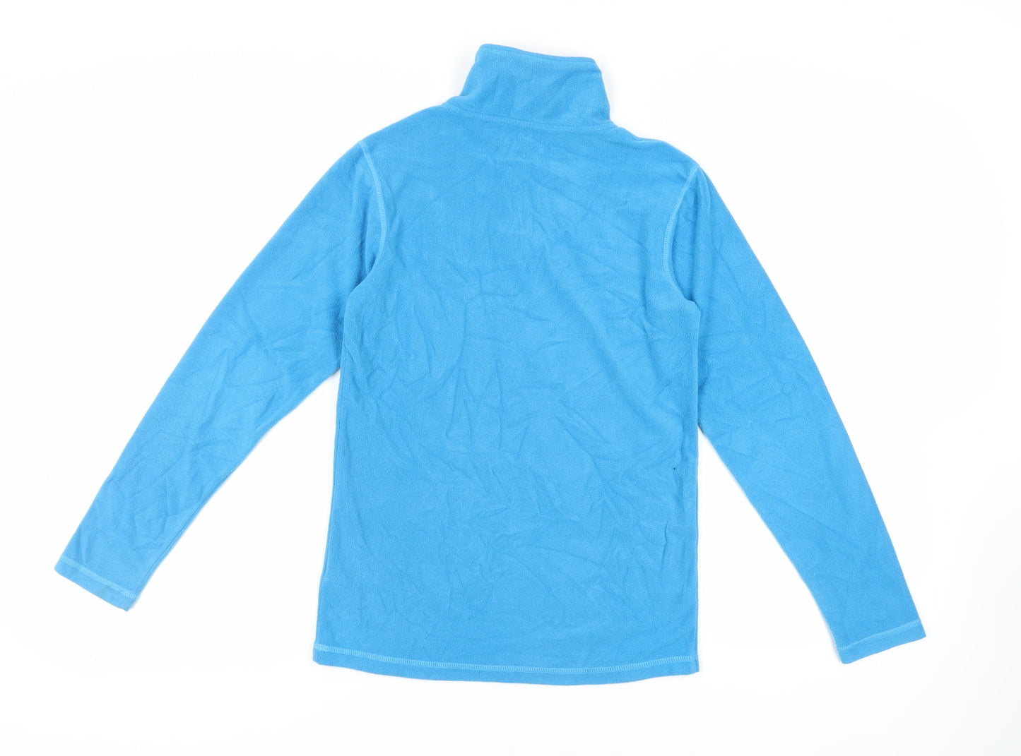 Ski Boys Blue Polyester Pullover Sweatshirt Size 9-10 Years Zip