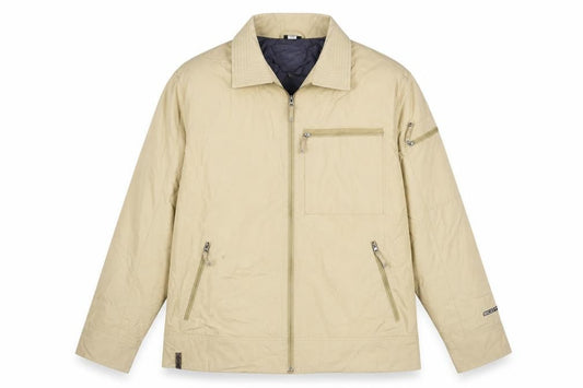 SCOTT Mens Beige Jacket Size XL Zip - Water Resistant