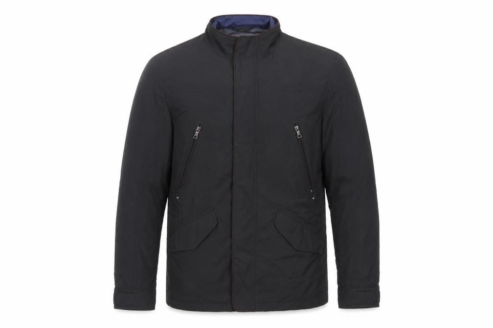 Marks & Spencer Mens Black Jacket Size M Zip - Zipped Pockets
