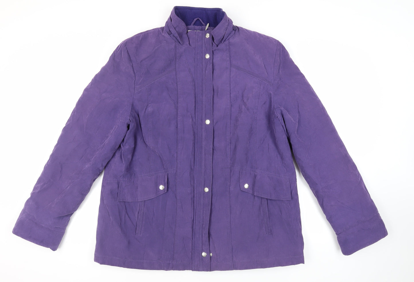 EWM Womens Purple Jacket Size 20 Zip