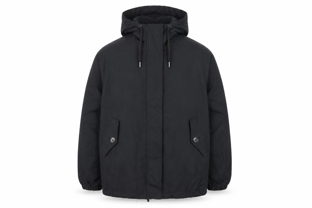 Marks & Spencer Mens Black Jacket Size M Zip - Hooded