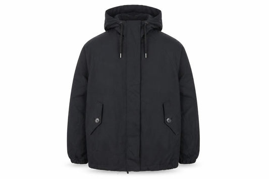 Marks & Spencer Mens Black Jacket Size M Zip - Hooded