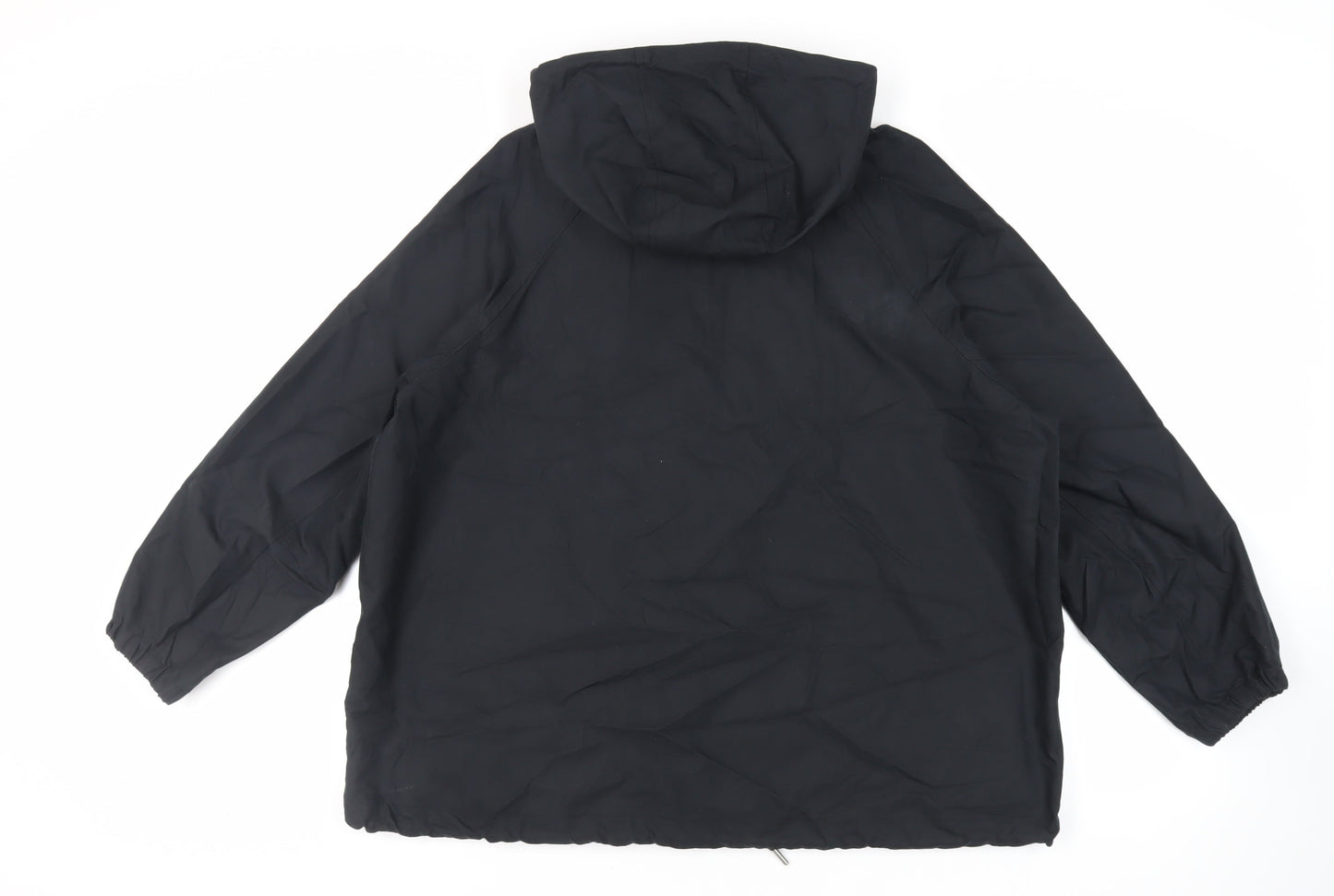 Marks and Spencer Mens Black Jacket Size M Zip - Hooded