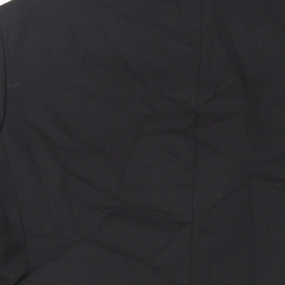 Brand and care label for Canda men’s black polyester jacket blazer, size 38, regular - vintage