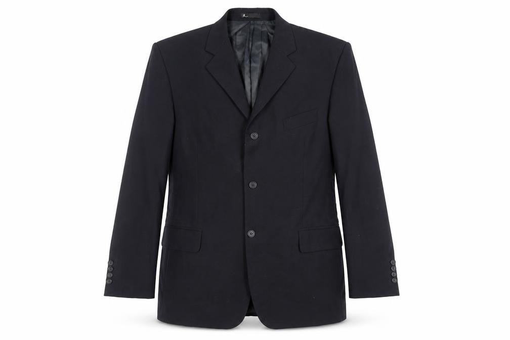 BHS Mens Black Polyester Jacket Suit Jacket Size 44 Regular