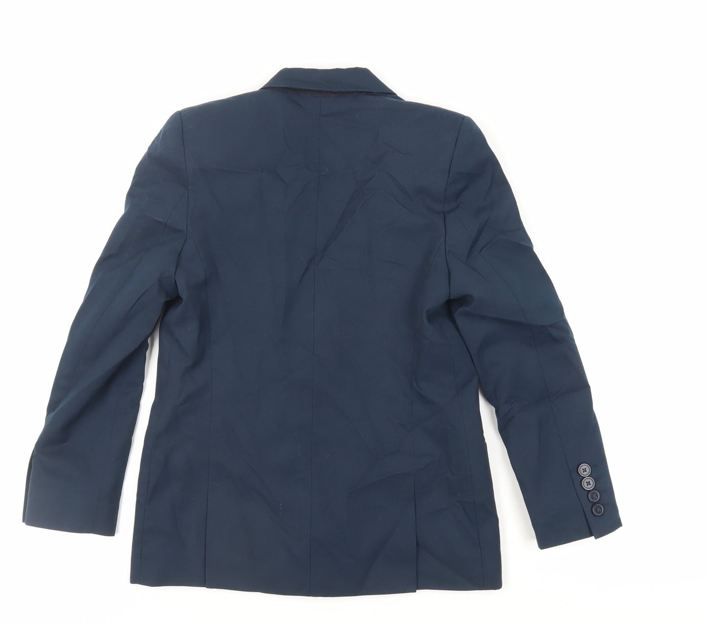 Marks and Spencer Boys Blue Jacket Blazer Size 9-10 Years Button