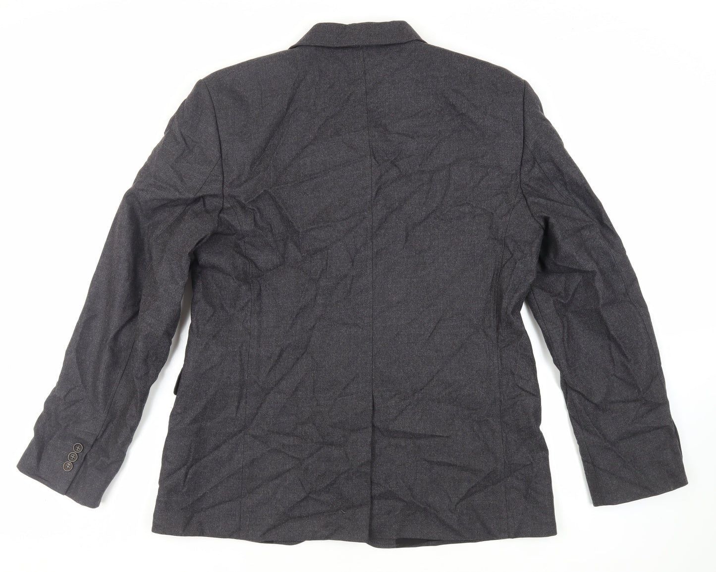 French Connection Mens Grey Wool Jacket Blazer Size 42 Regular