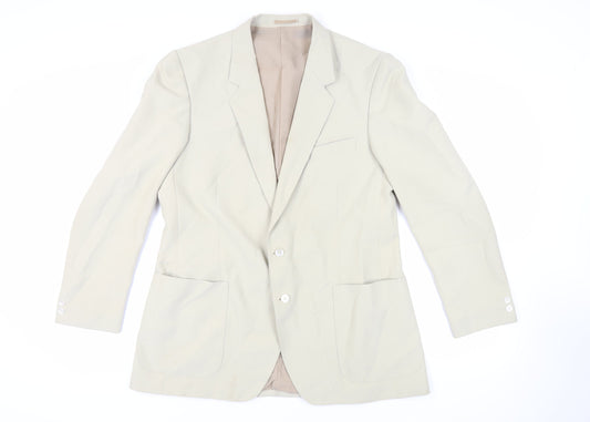 Honorbilt Mens Green Polyester Jacket Blazer Size 44 Regular