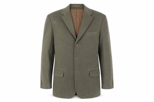 Mode Mens Green Cotton Jacket Blazer Size 40 Regular