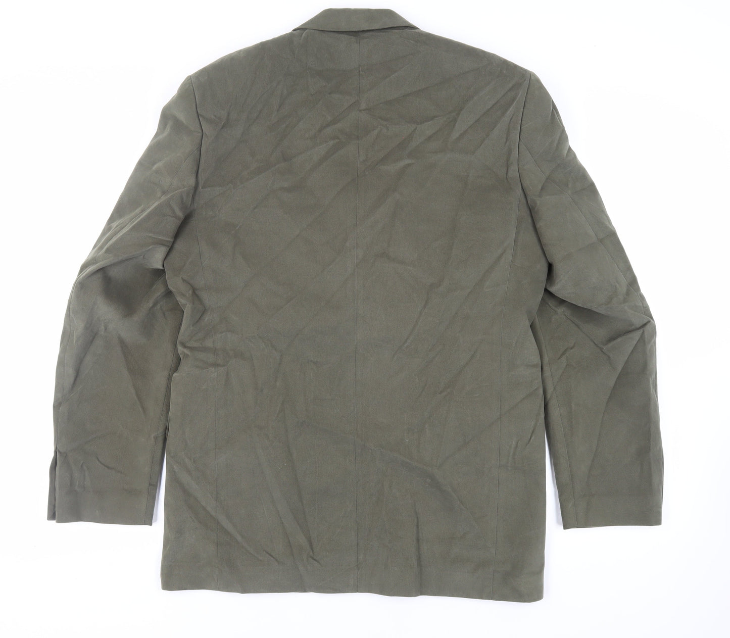 Mode Mens Green Cotton Jacket Blazer Size 40 Regular