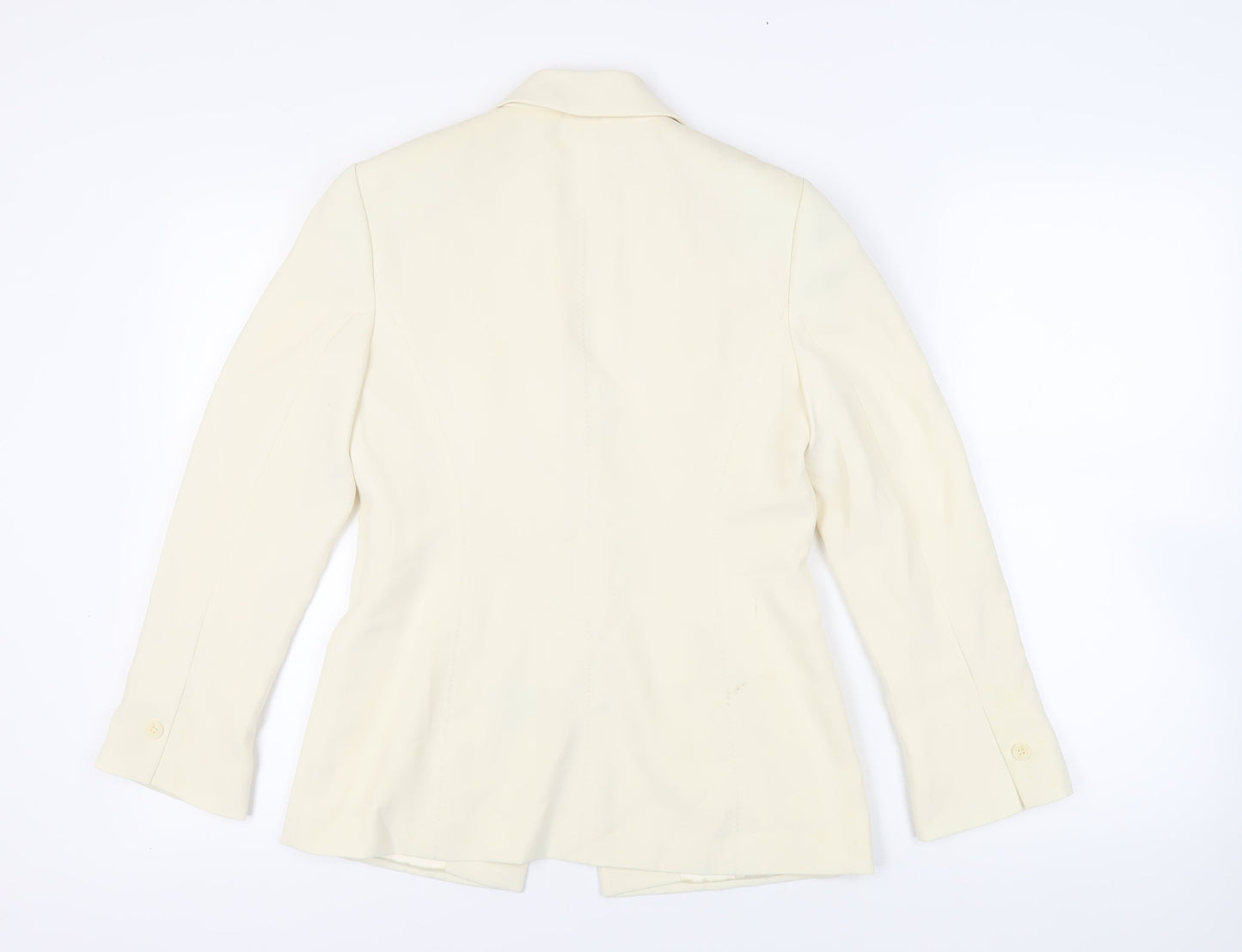 NEXT Womens Ivory Jacket Blazer Size 10 Button