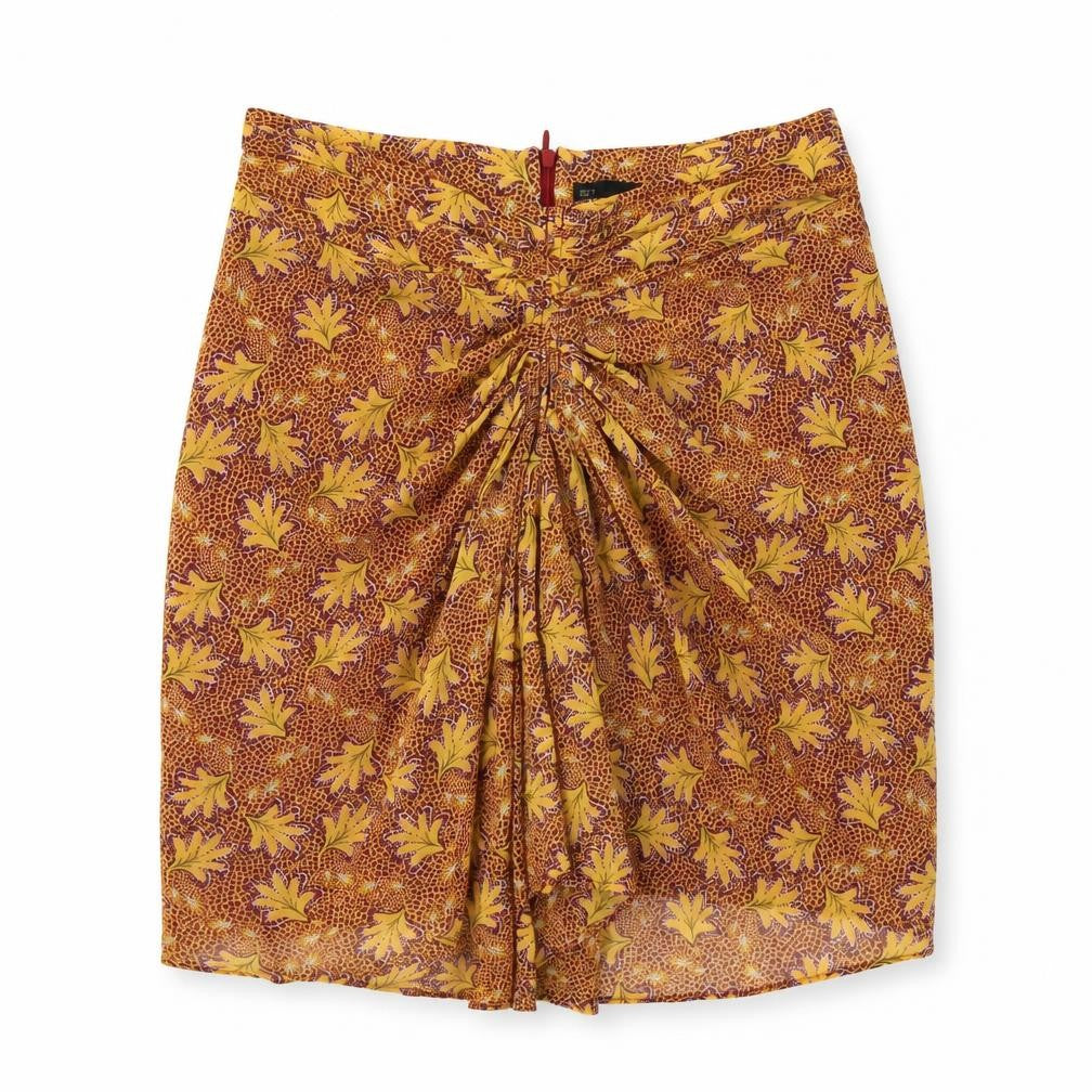 Sfera Womens Multicoloured Floral Polyester Mini Skirt Size M Zip
