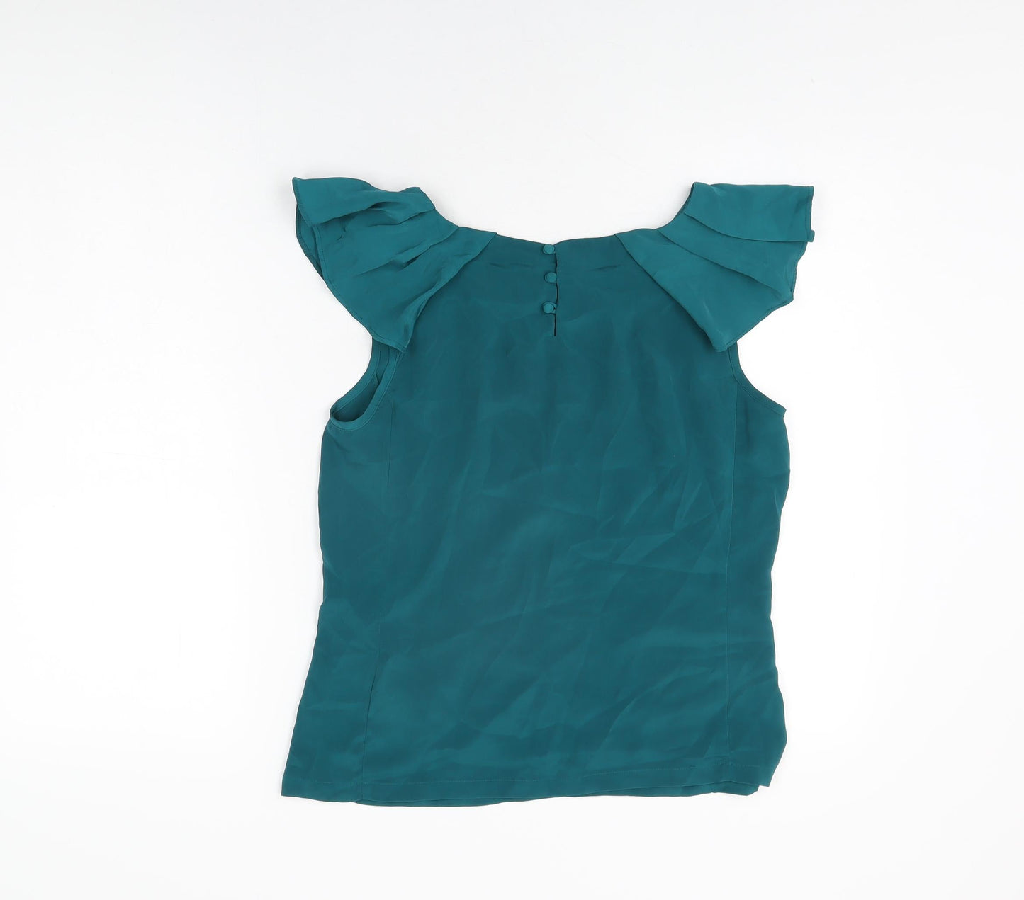 Apricot Womens Blue Polyester Basic T-Shirt Size XS Round Neck
