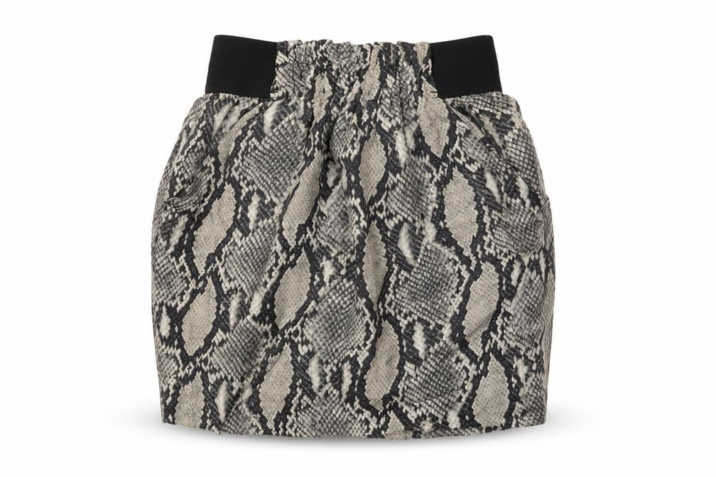 Zara Womens Grey Animal Print Polyester Mini Skirt Size XS