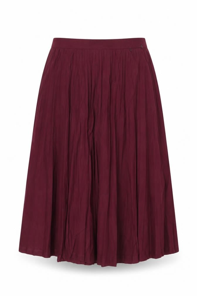 Marks & Spencer Womens Red Polyester Swing Skirt Size 12