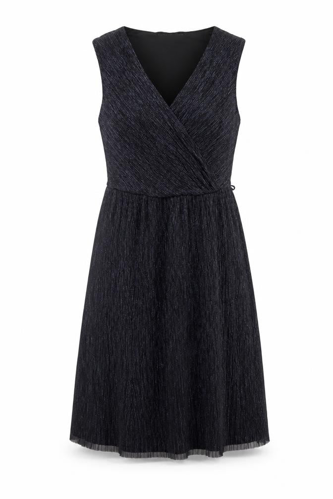 Billie & Blossom Womens Black Polyester A-Line Size 14 V-Neck Pullover