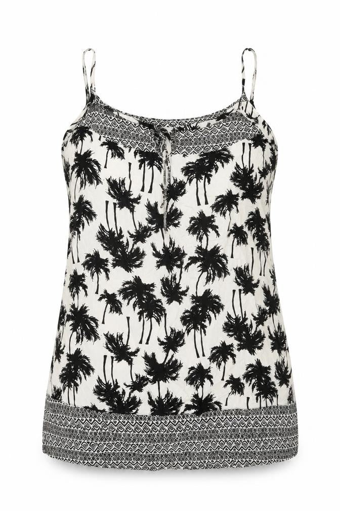 Marks & Spencer Womens White Geometric Viscose Basic T-Shirt Size 12 Scoop Neck