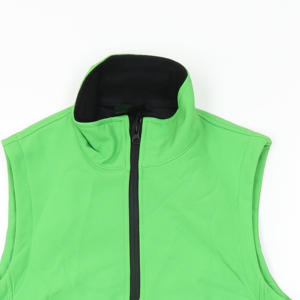 Result Core Womens Green Gilet Jacket Size XS Zip