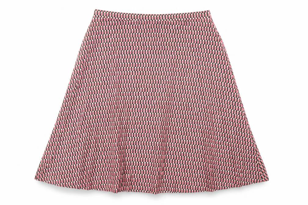 Marks and Spencer Womens Multicoloured Geometric Polyester A-Line Skirt Size 22