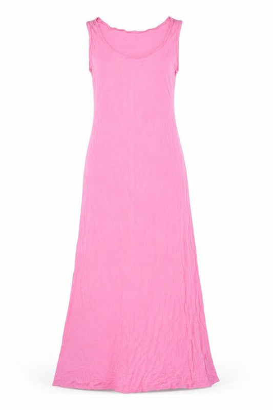 Warehouse Womens Pink Viscose Maxi Size 8 Round Neck Pullover