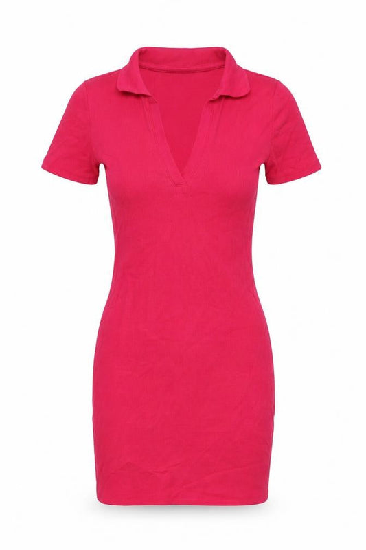 Zara Womens Pink Cotton Mini Size S V-Neck Pullover
